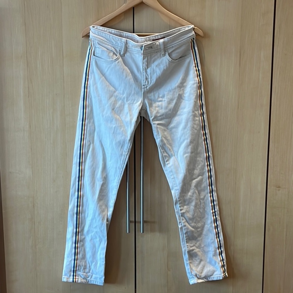 Pilcro Boyfriend Jeans with Striped Detail